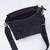 Elsa Smooth Nylon Crossbody Bag – Black