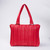 Armadillo Pleat Large Tote – Red