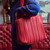 Armadillo Pleat Large Tote – Red