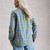 Sophie Organic Check Collared Shirt - Blue Multi