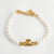 Gold Claddagh Pearl Bracelet