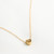 Gold Heart Grá Pendant Necklace