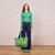 Moonflower Spring Green Axis Tote
