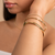Wave Bangle – Gold