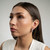 Amara Crystal Hoop Earrings – Silver