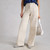 Tia Wide Leg Full Length Jeans - Natural White