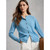 Lulu Button Cardigan - Light Blue