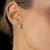 Gold & Pink Clover Stud Earrings