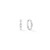 Significant Earrings With Stickpin - Crystal Silver
