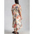 Kate Button Midi Dress - Ivory Print