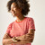 Women's Bayletta T-Shirt - Tangerine Tango Multi Stripe