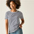 Women's Bayletta Short Sleeve T-Shirt - White Navy Stripe