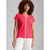 Nelly Plain Embroidered Tee - Bright Pink