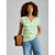 Nelly Notch Stripes Tee - Green Multi