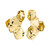 Virel Statement Stud Earrings – Gold Plated