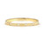 Pretty Bangles Oval Cz White Satinshine Gold Finish – Medium