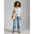 Sophie Organic Cotton Print Shirt - Ivory Multi