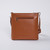 Eva Lazer Cut Leather Crossbody – Brown
