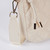 Emilia Diagonal Quilted Crossbody – Cream Lining