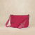Emilia Diagonal Quilted Crossbody – Fuchsia Lining