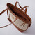 Eileen Basket Tote With Leather Straps