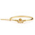 Gold Plated Claddagh Bangle