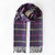 Merino Luxury Wool Scarf - Purple Check