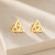 Gold Celtic Trinity Knot Stud Earrings