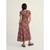 Veronica Midi Dress – Abstract Protea Print