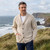 Merino Wool Shawl Collar Aran Button Cardigan