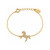 18K Gold Plated Wild Heart Horse Bracelet