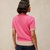 Sansa Knitted Tee - Pink