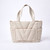 Faline Quilted Tote - Cream