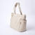 Faline Quilted Tote - Cream