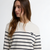 Harling Striped Top - Cloud/Dark Navy
