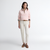 Cynthia Half Zip Sweatshirt - Pink Blush 