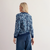 Bright Wave Sweatshirt - Sketchbook Blooms Marine