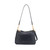 Saffron Double Zip Shoulder Bag - Black