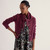Dawson Pick Merino Cardigan - Dark Hellebore