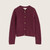 Dawson Pick Merino Cardigan - Dark Hellebore