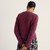 Dawson Pick Merino Cardigan - Dark Hellebore