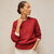 Lucie Crew Neck Jumper - Bright Red