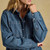 Denim Blue Western Relaxed Fit Shirt