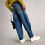Audrey Barrel Leg Jeans - Mid Denim