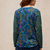 Clara Long Sleeve Tee - Teal Print