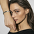 Trendsetter Stainless Steel Heart Bracelet with Zirconia