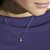 Pearls Loop Sterling Silver Heart Necklace