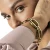 Wear&Style Gold Plated Curved Oval Bracelet