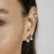 Pearls Loop Sterling Silver Star Earrings