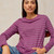 Clara Stripe Sparkle Tee - Pink Multi